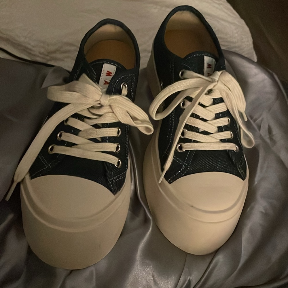 MARNI made in Italy  Denim platform Sneakers size 7